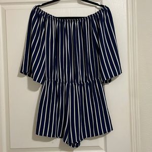 Forever 21 striped romper